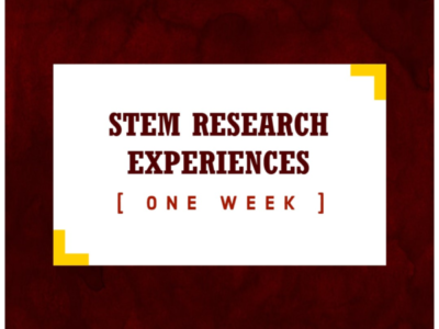 New Camps Are Open! STEM Research Experiences and Biomedical Camps